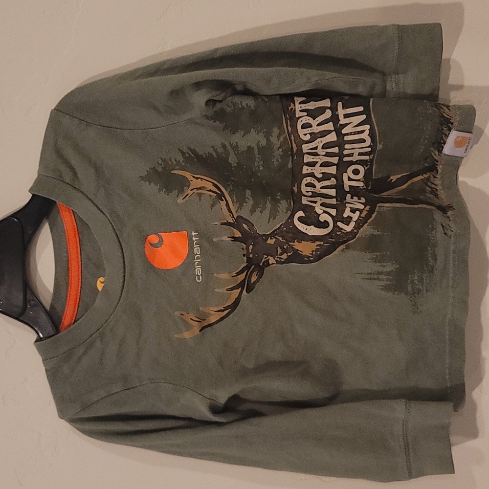 Carhartt Long sleeve with Deer Graphic "Live to Hunt"